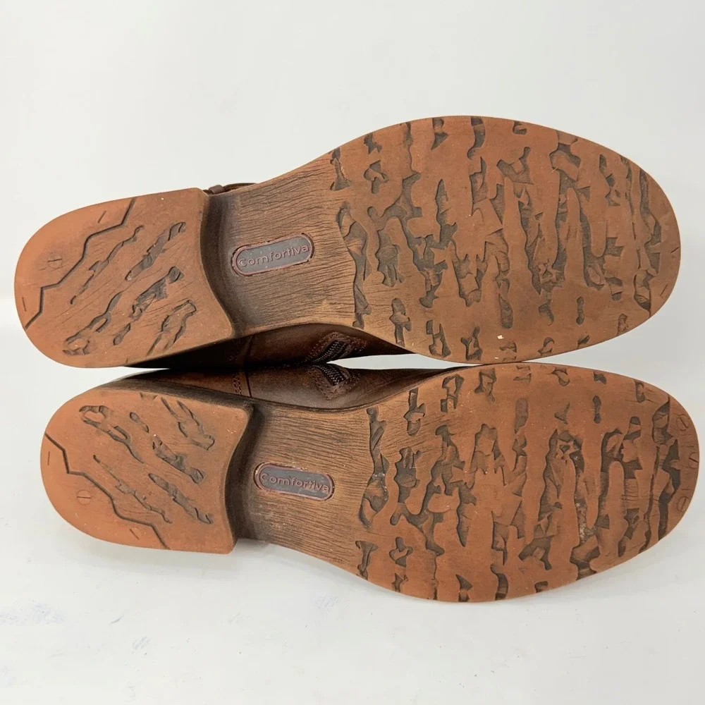 Comfortiva brown leather